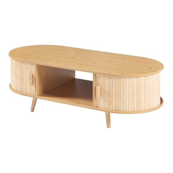 Soffbord Nordkapp 120x55x40 cm bambu [en.casa]