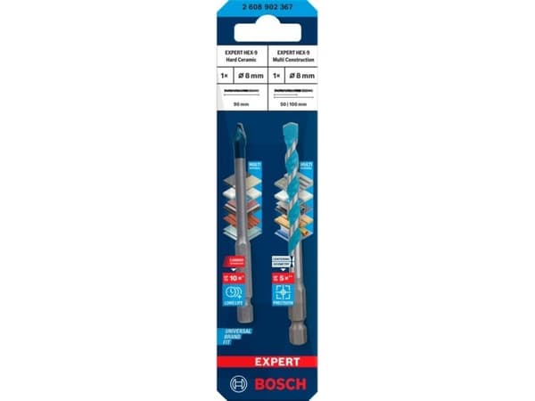 Bosch BORSÆT HEX CERAMIC OG MULTI 8MM
