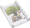 Miniatyrbillede 1 af 6: keeper Winnie the Pooh pusleunderlag, til 60 cm brede babysenge, borde, badekar mm., integreret målestang, Pawel, hvid