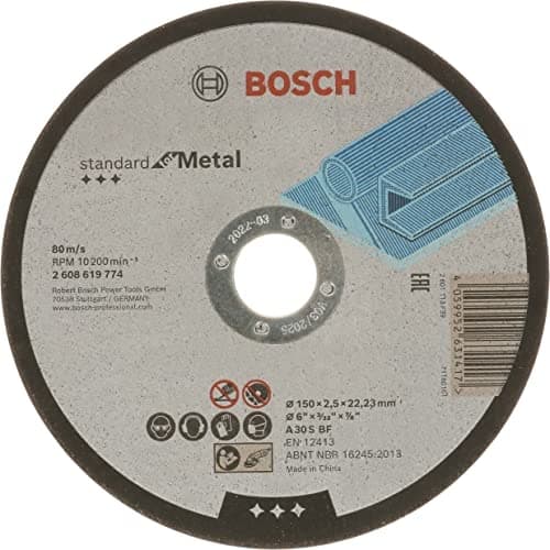 Bosch-tilbehør Bosch Professional 1x Standard til metalskæreskive (til metal, Ø 150 x 2,5 x 22,23 mm, tilbehør til lige vinkelsliber)