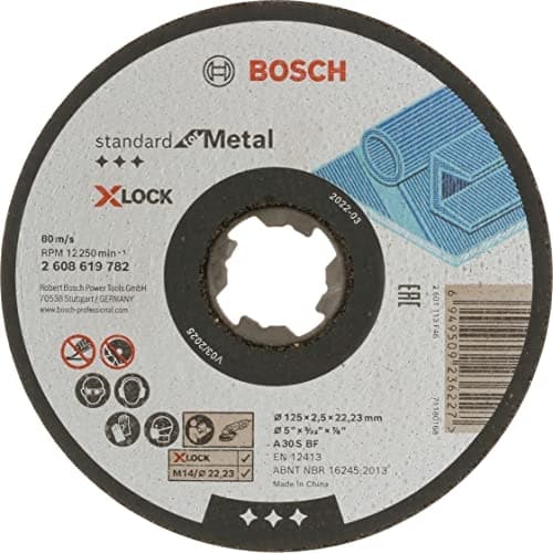 Bosch tilbehør Bosch Professional 1x Standard for Metal X-LOCK skæreskive (til metal, 125 x 2,5 x 22,23 mm, lige, vinkelsliber tilbehør)