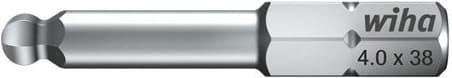 Wiha Bit Standard sekskantet kuglehoved, drejeligt til svært tilgængelige områder, 1/4" (01739) 5,0 mm x 38 mm