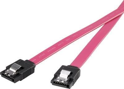 Renkforce hårddiskanslutningskabel [1x SATA-uttag 7-stift. - 1x SATA-uttag 7-stift] 0,50 m röd