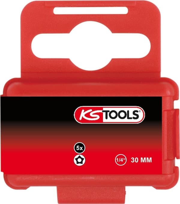 KS TOOLS 1/4" CLASSIC bit til femstjernet boring, TS25, pakke med 5 (911.3114)