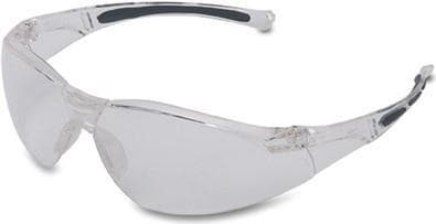 Honeywell 1015370 A800 Sporty sikkerhedsbrillestel med klart, ridsefast glas, gennemskinnelig
