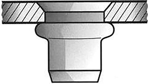 GESIPA blindnittemøtrik stål M6 9x17mm dxl f.1.5-4.5mm GESIPA forsænket hoved 90 grader (6422233)