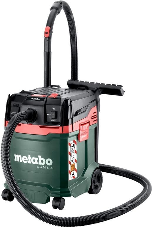Metabo ASA 30 L PC-trumma vakuum torr & våt 1200 W (602086000) Svart, Grön, Röd