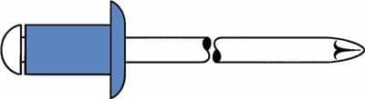 Blindnitter stål/stål 4 x 16 mm, 500 stk., (1454607)