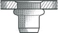 Miniatyrbillede 1 af 2: Blinde nittemøtrikker aluminium M 5 x 7 x 13,5 mm, 500 styk, (1433679)