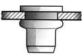 Miniatyrbillede 2 af 2: Blinde nittemøtrikker aluminium M 5 x 7 x 11,5 mm, 500 styk, (1433678)