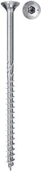 Fischer Power-Fast II 670173 spånskiva skruvar 4 mm 50 mm T-profil stål galvaniserad 200 stycken (670173)