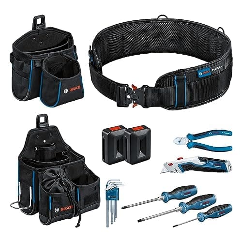 Bosch Professional 1600A02H5C-hantverkare, gör-det-själv-entusiaster, bilar, elektriker, VVS, professionell verktygsväska utrustad (1600A02H5C)
