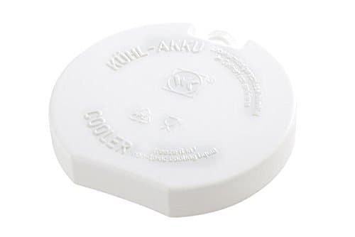APS 10661 Återanvändbar kylbox fylld med frysvätska, Ø 10,5 x 2 cm vit
