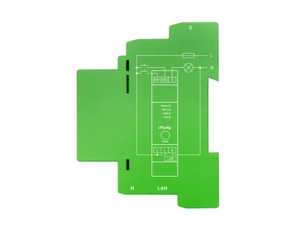 Shelly Pro Series 1PM - - trådlös - 802.11b/g/n, Bluetooth 4.2 - 2400 - 2495 MHz