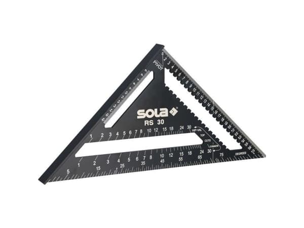Kattokulma SOLA RS30 / 305 x 430 x 28 mm / musta anodisoitu alumiini