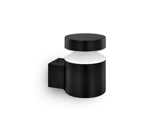 Philips Laven vägglampa 6 W, Väggbelysning för utomhusbruk, Svart, Rostfritt stål, IP44, Fasad, Trädgård, Terass, II