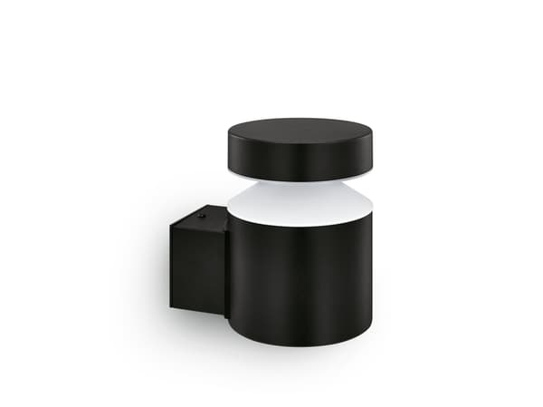 Philips Laven vägglampa 6 W, Väggbelysning för utomhusbruk, Svart, Rostfritt stål, IP44, Fasad, Trädgård, Terass, II Svart