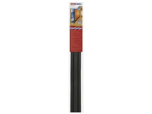 tesa Moll trekksperre for glatte gulv i grått - 95cm x 25cm - kan kuttes til for beskyttelse mot trekk og støy (05418-00001-02)