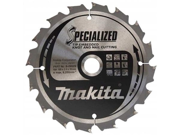 Makita Specialized, Puu, 27 cm, 3 cm, 5650 RPM, 2,6 mm, Makita