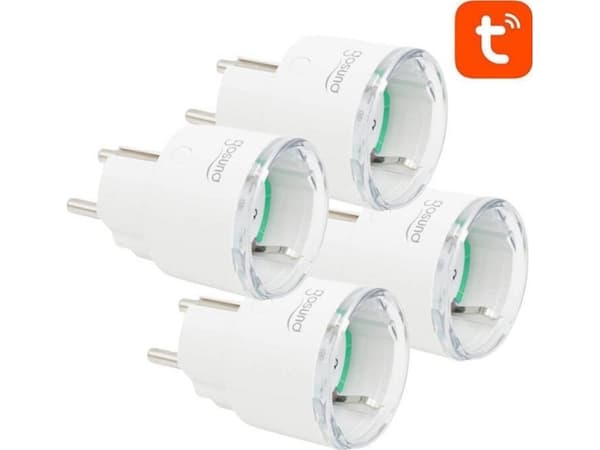 Gosund Smart WiFi-uttag Gosund SP111 3680W 16A, Tuya 4-pack