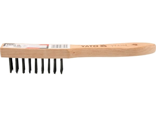 Yato 6-row wire brush with a wooden handle YT-6360