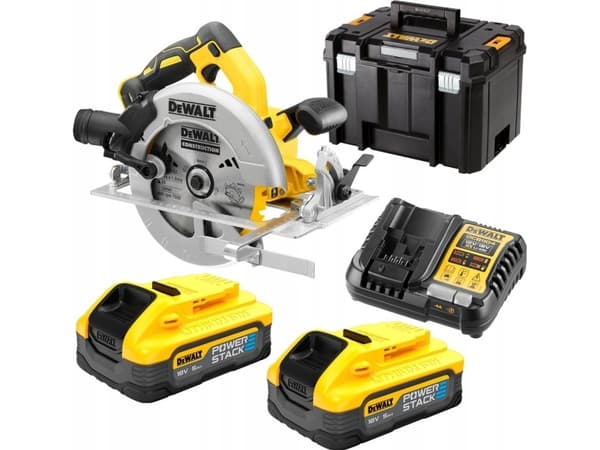 DEWALT cirkelsåg 18V 184mm 2x5,0Ah POWERSTACK TSTAK DCS570H2T