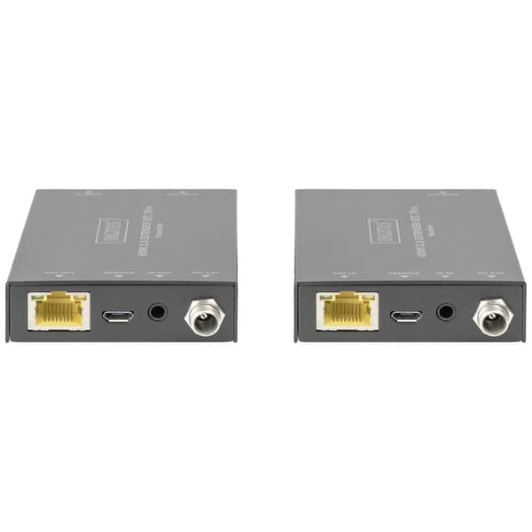 Digitus DS-55506 HDMI / RJ45 Adapter [1x HDMI hona - 2x HDMI hona] Svart 4K UHD