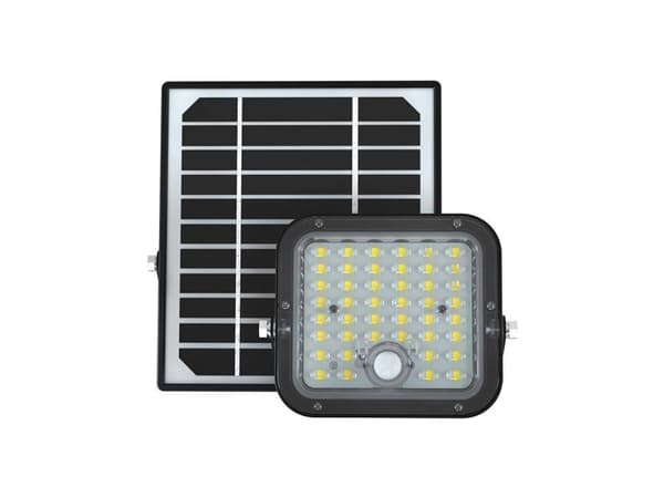 V-TAC VT-411 10313 LED-paon valo, aurinkomoduuli 10 W Cool White Musta