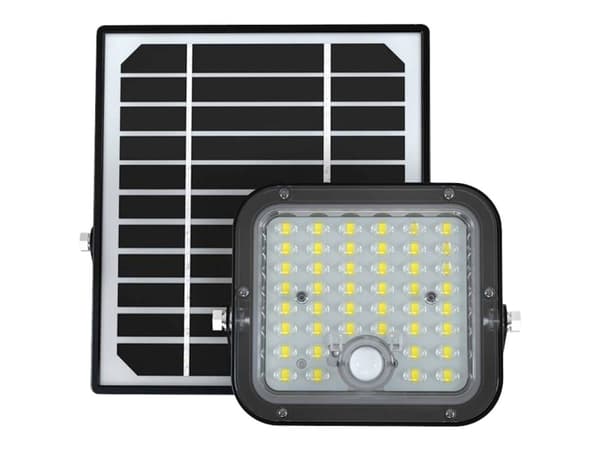V-TAC VT-411 10313 LED-paon valo, aurinkomoduuli 10 W Cool White Musta