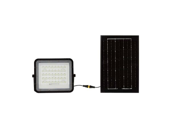 V-TAC VT-40W 7821 LED Escape Light, aurinkomoduuli 6W Cool White Musta