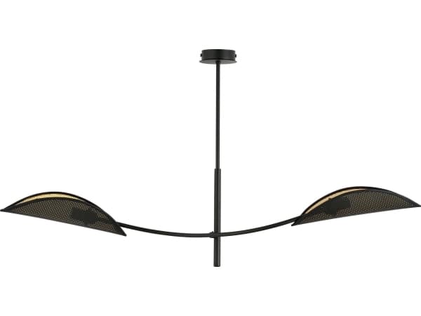 Orno PETALO hengelampe, maks effekt 2x40W, E14, sort og gull