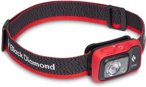 Black Diamond Cosmo 350, Hodebåndslommelykt, Sort, Rød, 1,1 m, IPX8, 350 lm, 10 m Sort, Rød