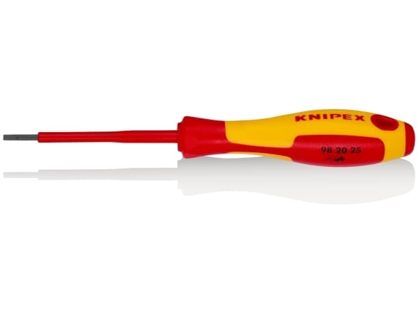 Knipex VDE VDE Kærv-skruetrækker Klinge-bredde: 2.5 mm Klinge-længde: 75 mm DIN EN 60900