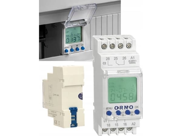ORNO ASTRONOMICAL PROGRAMMER FOR DIN RAIL, 1 OUTPUT