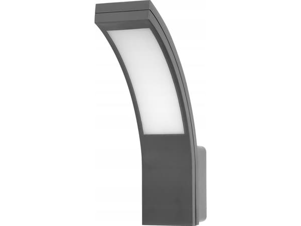 Seinävalaisin Orno PIRYT LED 10W, puutarhavalaisin 800lm, IP54, 4000K, harmaa, harmaa