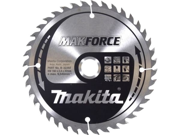 Makita B-32297, Tre, 16 cm, 2 cm, 9540 RPM, 2,4 mm, Makita
