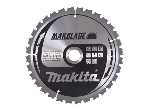 Makita MakBlade, 25,5 cm, 3 cm, 1,8 mm, 2,3 mm