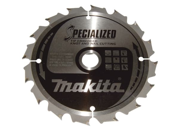 Makita Specialized, Trä, 16,5 cm, 2 cm, 9250 RPM, 2 mm, Makita