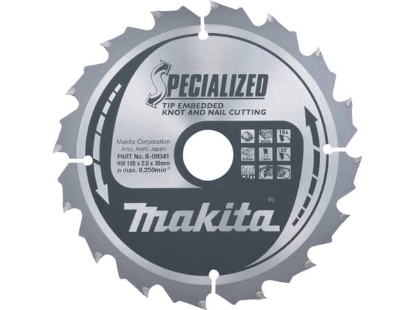 Makita Specialized, Trä, 35,5 cm, 3 cm, 3 mm, Makita, 23°