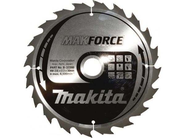 Makita B-32269, Puu, 23,5 cm, 3 cm, 2,3 mm, Makita, 20°