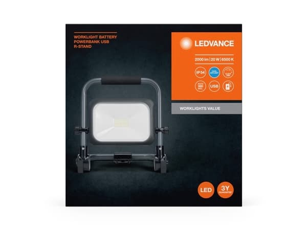 Ledvance WORKLIGHT CHARGE 20W 865 2000LM IP54 DIM valonheittimen valonheitin