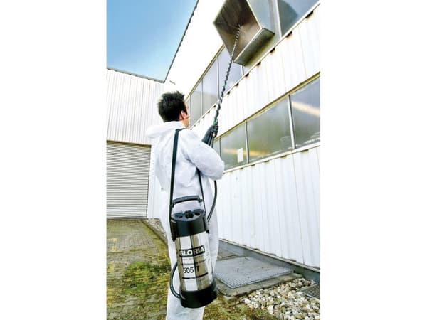 GLORIA 505 T Profiline, Håndbasert sprøytepistol, 5 l, 8 l, Sort, Hvit, Rustfritt stål, Messing