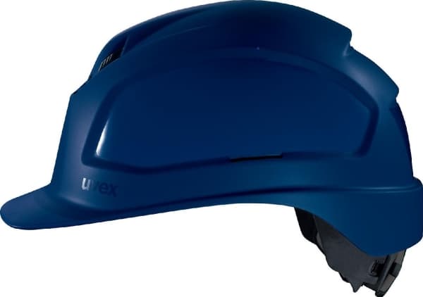 Uvex Pheos IES hjälm, blå 55-61cm, glasögonadapter, hjuljustering. För maximal komfort.