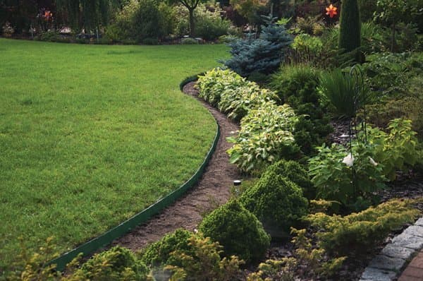 Bradas med EASY BORDER plenkant - 40mm grønn