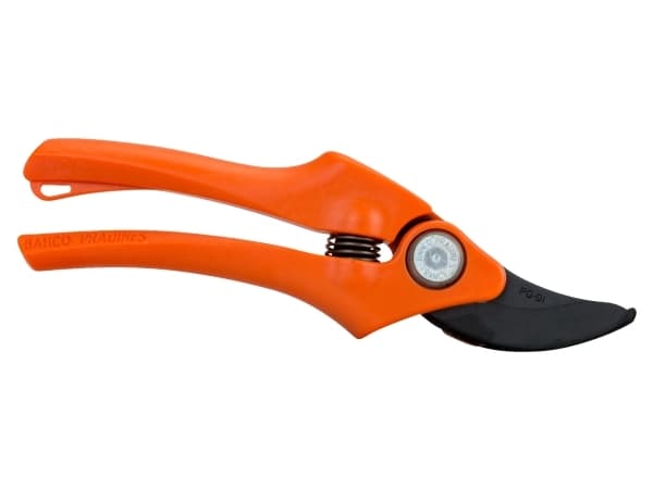 Bahco sekatør med to-posisjons hodelås for kapping av 12 og 20 mm grener. Xylan® bladbelegg. Total lengde 200 mm.