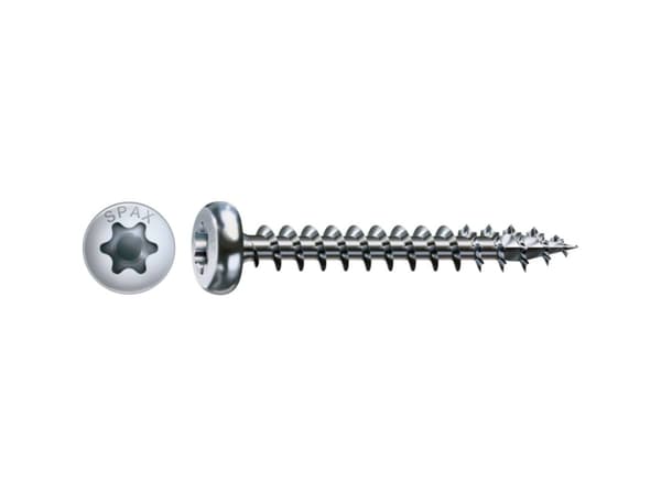 SPAX 0201010400355 Puuruuvi 4 mm 35 mm #####T-STAR plus Teräs #####WIROX 1000 kpl