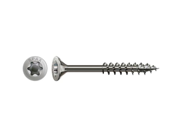 SPAX 0197000600603 Träskruv 6 mm 60 mm #####T-STAR plus Rostfritt stål A2 100 st