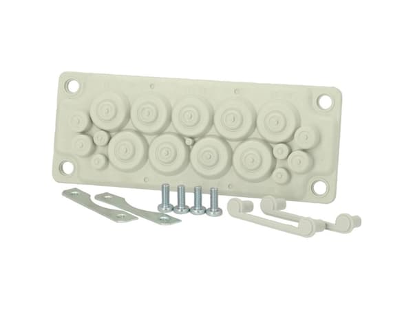 Fibox FMF 17 Kaapelin sisääntulolevy Polykarbonaatti Harmaa-valkoinen (RAL 7035) 1 kpl