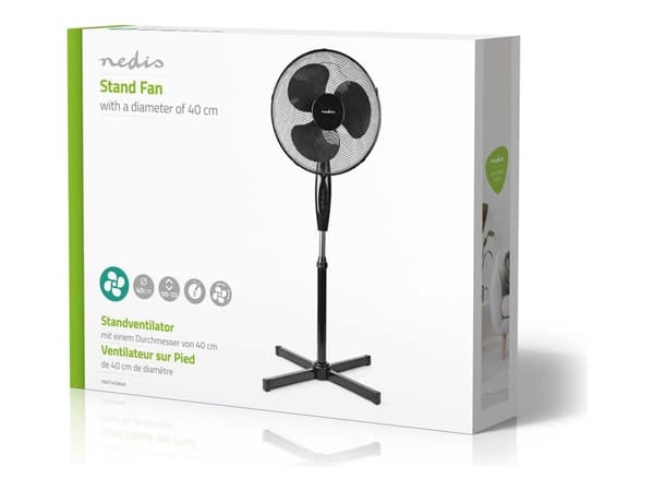 Nedis - Kjølevifte - frittstående - 40 cm - CEE 7/16 - svart