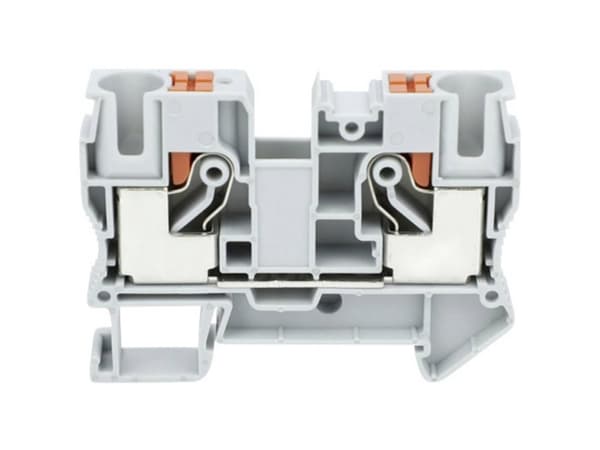 TRU COMPONENTS TC-JPT10 Grey Gennemgangsklemme 10.2 mm Lyntilslutning Poltal: 2 0.5 mm² 10 mm² Grå 1 stk